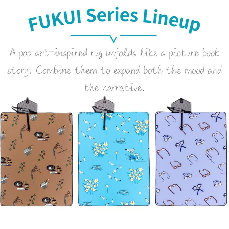 Mood Rug Dinos “Dinosaurs and Fukui” Playful Heritage Mat - Spoon&Sugar