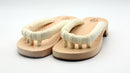 GETALS Traditional Japanese Five-Toe Wooden Sandals with Tono Hinoki - Saganoya