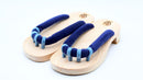 GETALS COLOR Strap Japanese Five-Toe Wooden Sandals with Tono Hinoki - Saganoya