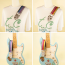 Cute Colorful Guitar Strap Adjustable Handmade Design - Kawasaki City Store