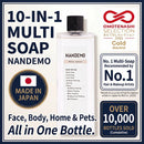 NANDEMO Organic Multi Soap 10-in-1 Body Dish Pet Wash Made in Japan 144-1