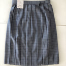 20-Pleat School Skirt Gray & Blue, Japanese Handmade Uniform - KANKO GROBAL