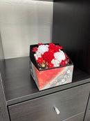 Box Flower Handmade Carnation Gift with Metal Craft - ten-field co.,ltd