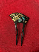 Japanese Bachi-Shaped Kanzashi Comb for Kimono & Yukata - ten-field co.,ltd