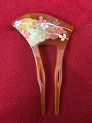Japanese Bachi-Shaped Kanzashi Comb for Kimono & Yukata - ten-field co.,ltd