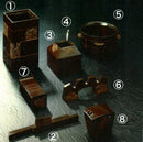 Original Japanese Bronze Calligraphy Set by Master Shugoro Hasuda - Kurumira Shop