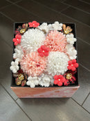 Box Flower Handmade Carnation Gift with Metal Craft - ten-field co.,ltd