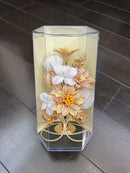 Japanese Modern Artificial Flower Decor with Kimono Fabric - ten-field co.,ltd