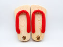 GETALS LINEAR Five-Toe Wooden Sandals, Tono Hinoki Wood - Saganoya