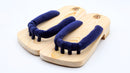GETALS LINEAR Five-Toe Wooden Sandals, Tono Hinoki Wood - Saganoya