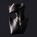 Pt900/K18PG Diamond 0.20ct 50cm Pendant Necklace - YUUKI JEWELLERY JAPAN