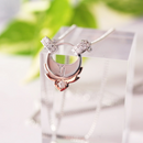 Pt900/K18PG Diamond 0.20ct 50cm Pendant Necklace - YUUKI JEWELLERY JAPAN