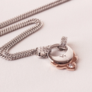 Pt900/K18PG Diamond 0.20ct 50cm Pendant Necklace - YUUKI JEWELLERY JAPAN