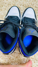 Special Sale! Genuine NIKE AIR JORDAN 1 MID BLACK / DARK IRIS-WHITE 28.5cm / US10.5 JAPAN