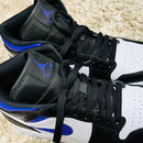 Special Sale! Genuine NIKE AIR JORDAN 1 MID BLACK / DARK IRIS-WHITE 28.5cm / US10.5 JAPAN