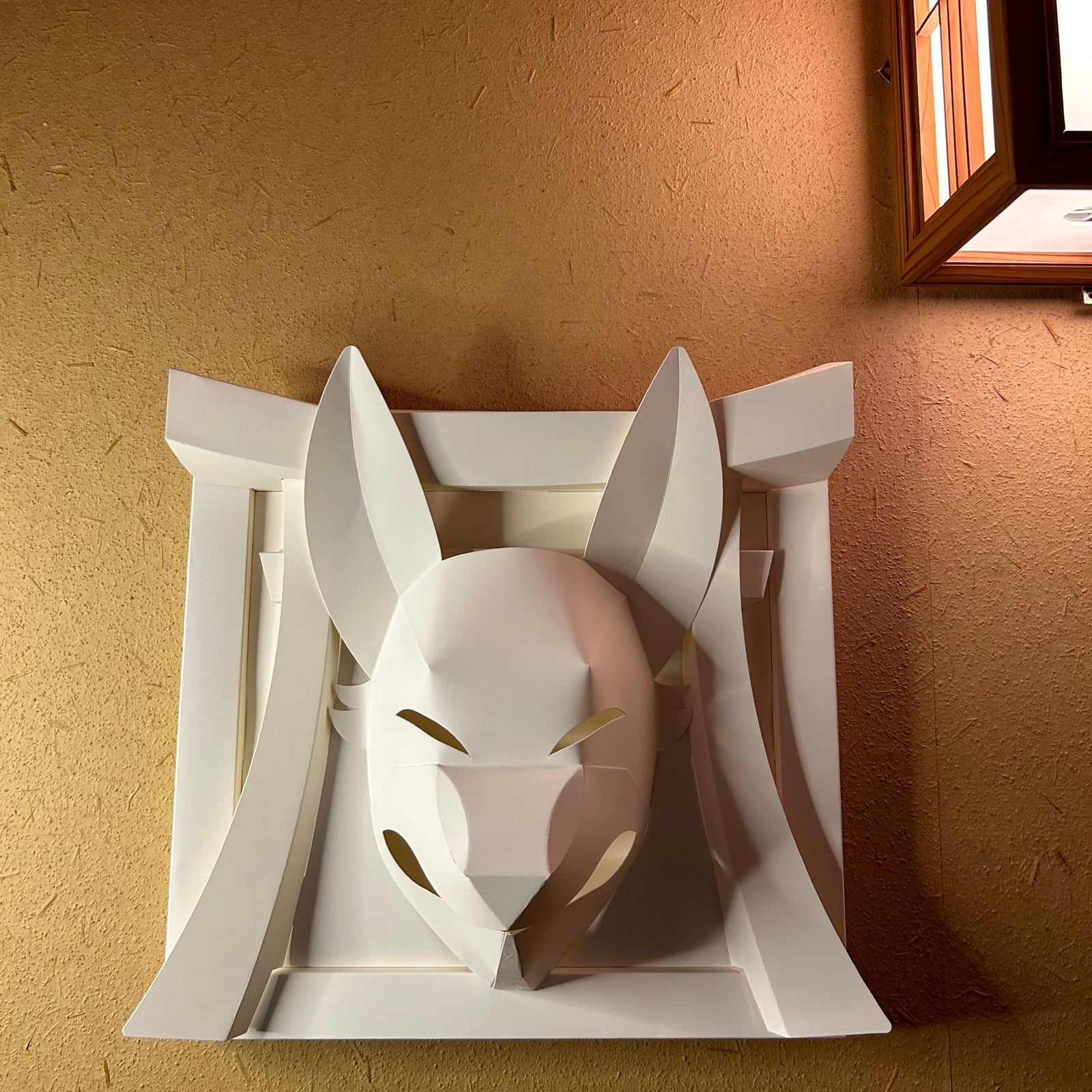 Kagurazaka Craft Kitsune Fox Original Paper Craft Traditional Design J