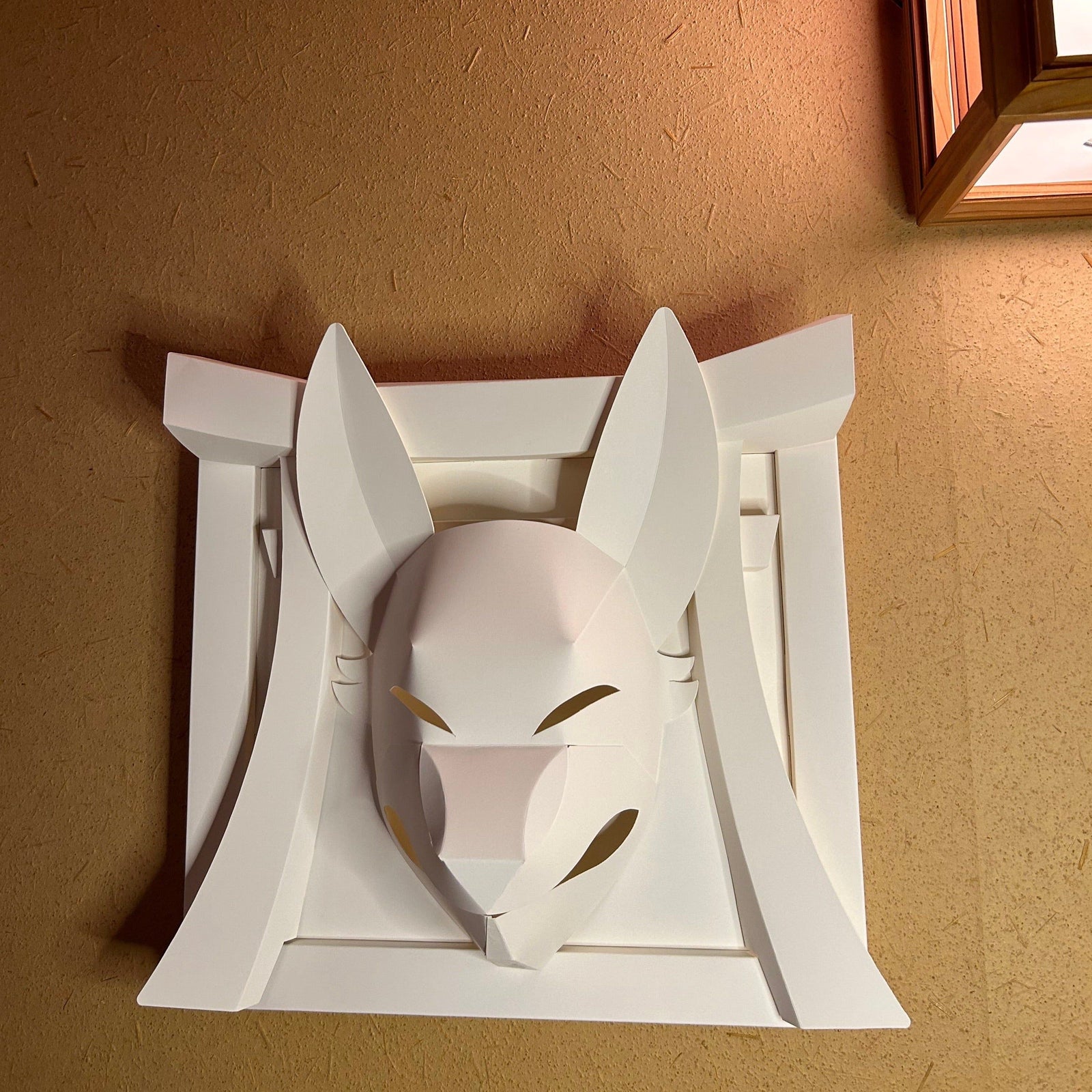 Kagurazaka Craft Kitsune Fox Original Paper Craft Traditional Design J
