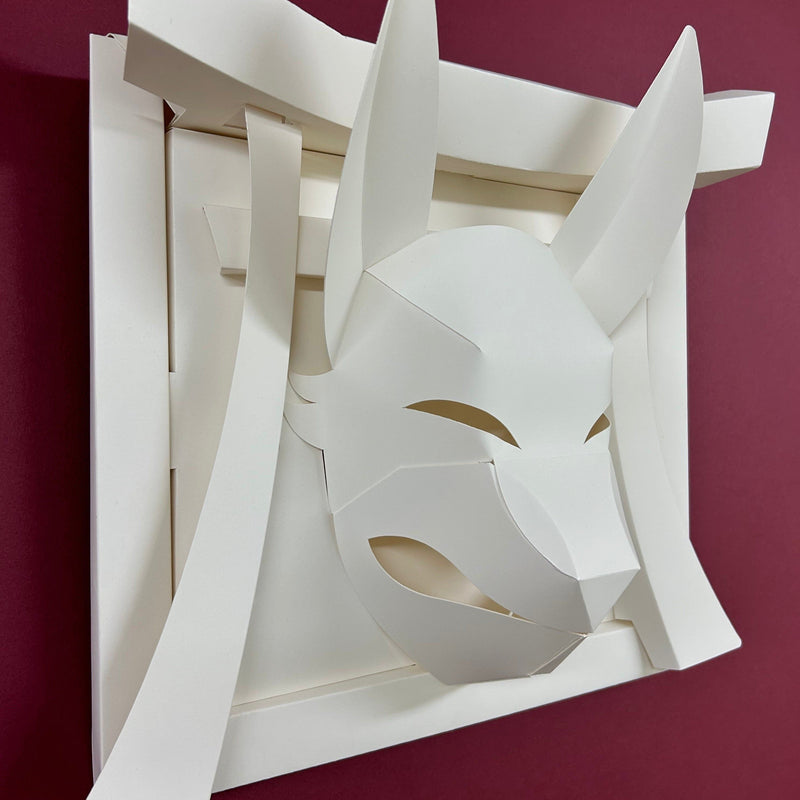 Kagurazaka Craft Kitsune Fox Papercraft | j-Grab Mall Sakura Japan