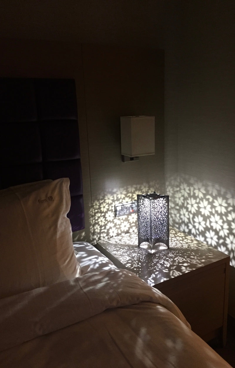 Miyabi Ise Katagami Metal Lamp with Shadow Art Home Decor - Kawasaki City Store