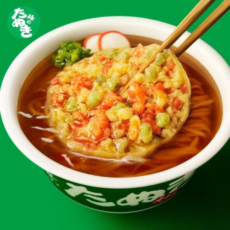 りのんページ Maruchan Green Tanuki Tempura Soba 101g x 12Packs Japan - Tokyo Sakura