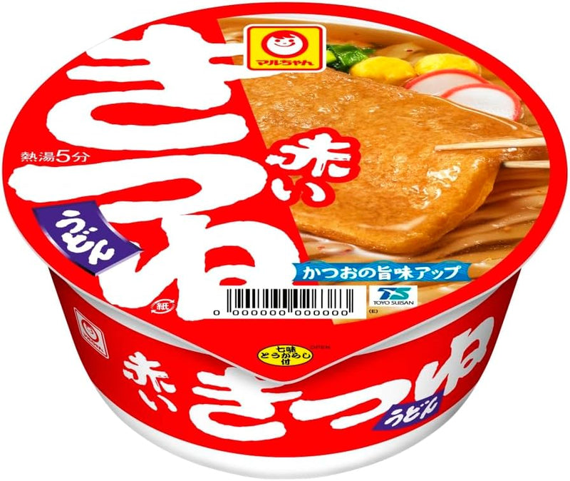 Maruchan Red Kitsune Instant Udon 96g x 12 Packs Made in Japan - Tokyo