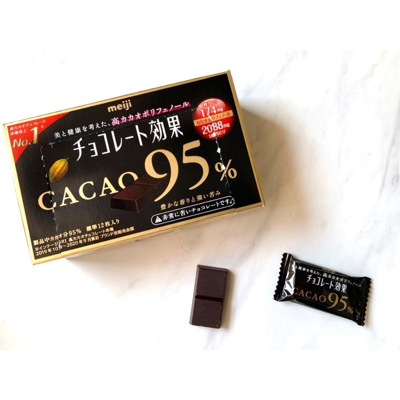 Meiji Chocolate Kōka 95% Cacao 60 g Bar – Made in JAPAN - Tokyo Sakura