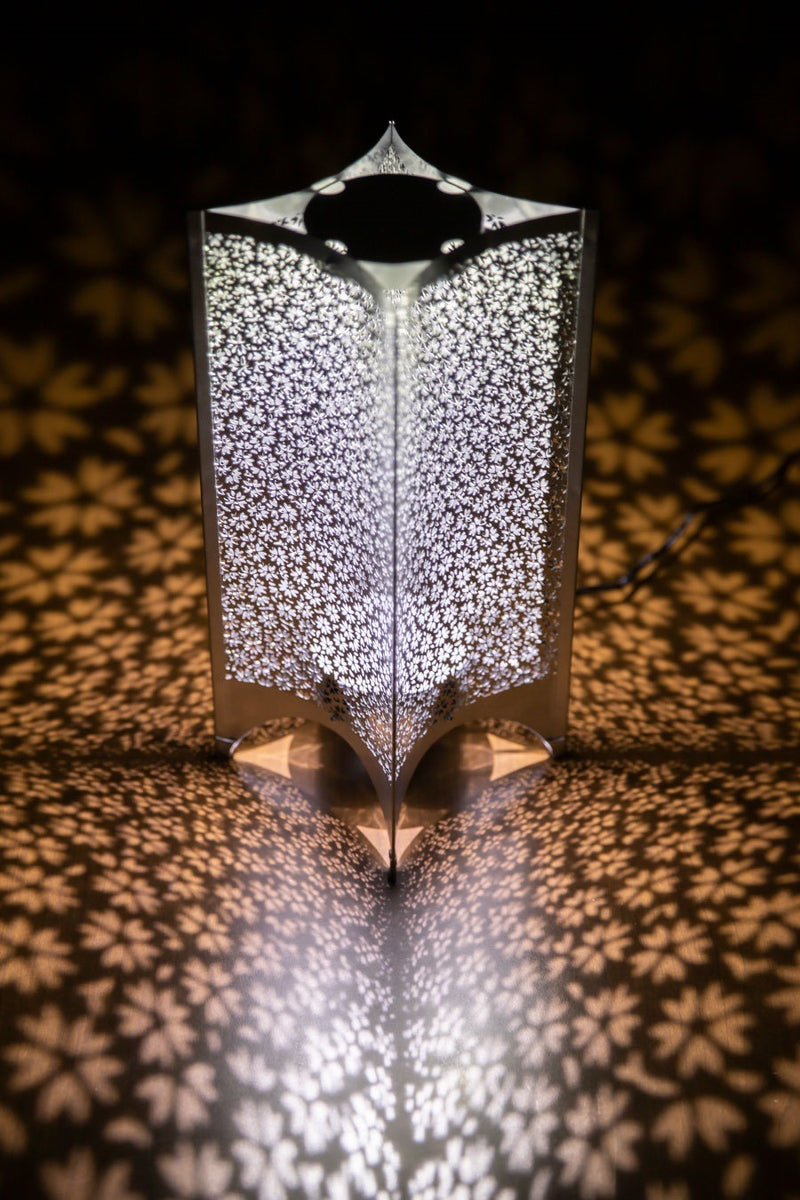 Miyabi Ise Katagami Metal Lamp with Shadow Art Home Decor - Kawasaki City Store