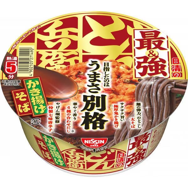Nissin Foods Strongest Donbei Kakiage Tempura Soba 101g x 6 Packs Japa
