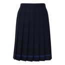 Summer School Pleated Skirt Navy Check Cool Lightweight - KANKO GLOBAL
