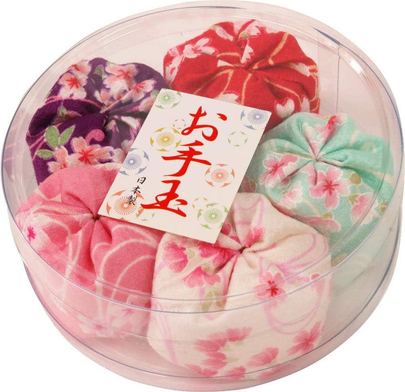 Otedama Traditional Japanese Game 5 Hand Balls Beanbag Set Made in Jap