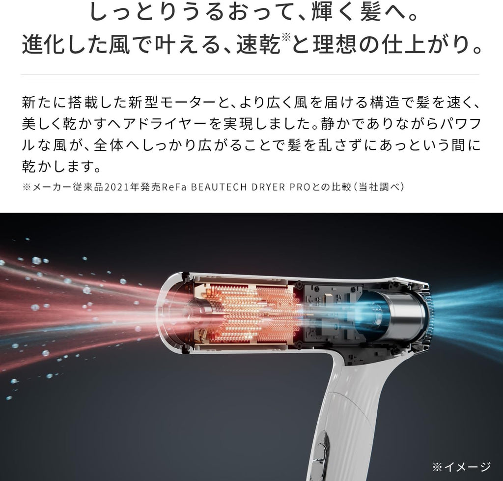 ReFa BEAUTECH DRYER SMART W (White) RE-AX-02A (AC100V-240V) Made in JA