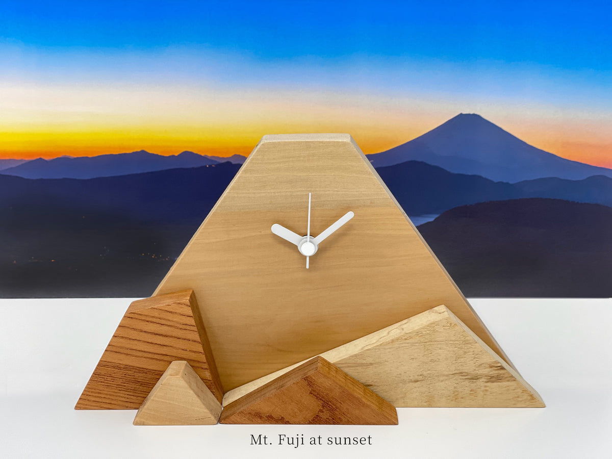 Sano Design Yamatokei Wooden Mountain Fuji Design Clock Kawasaki