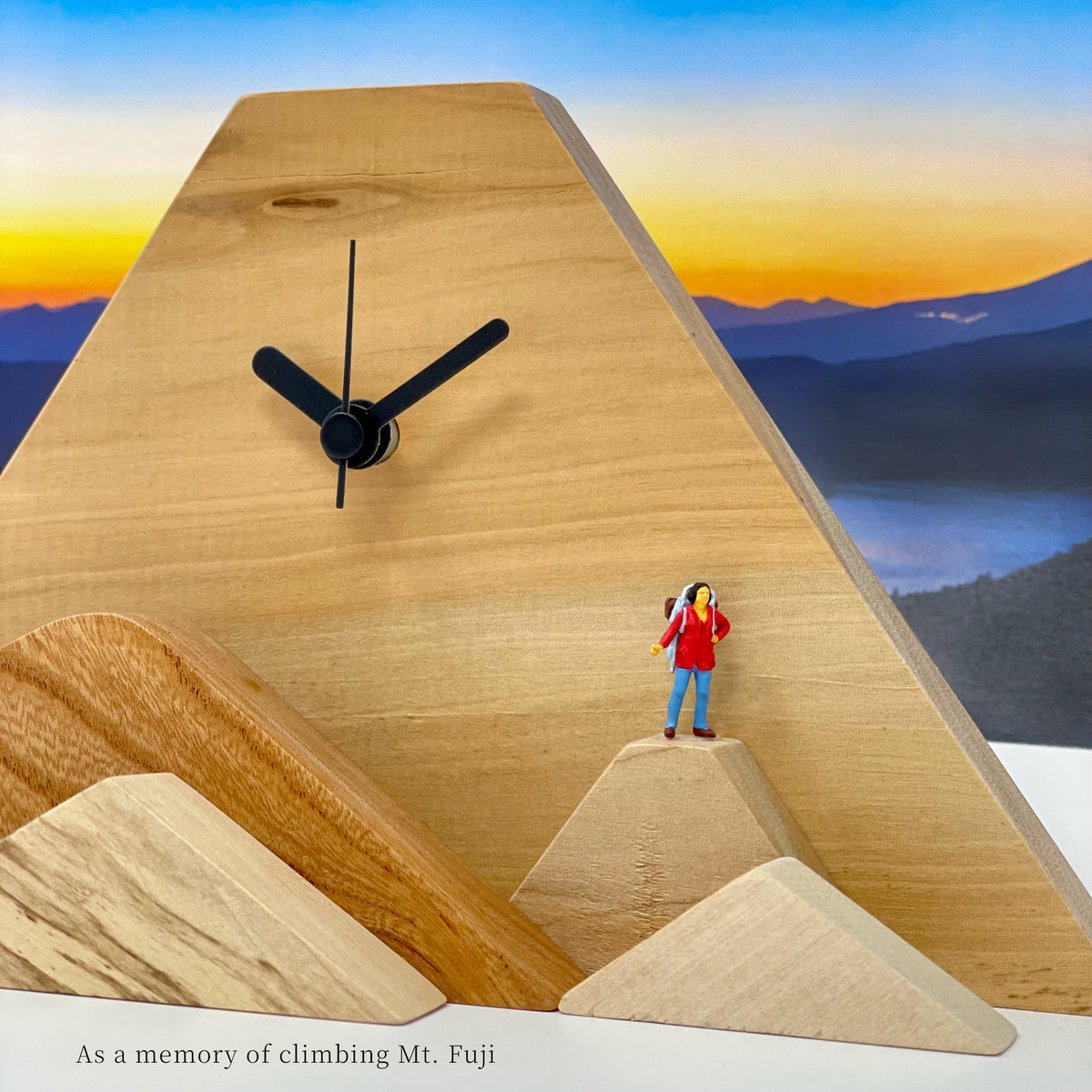 Sano Design Yamatokei Wooden Mountain Fuji Design Clock Kawasaki