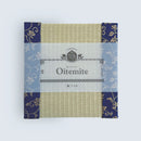 Decorative Tatami "Oitemite" Small (15 x 15 cm) with Kyoto Nishijin gold brocade woven edge JAPAN - Kurumira Shop