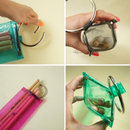 Cute Clear PVC Drum Stick Case with Carabiner Holder - Kawasaki City Store