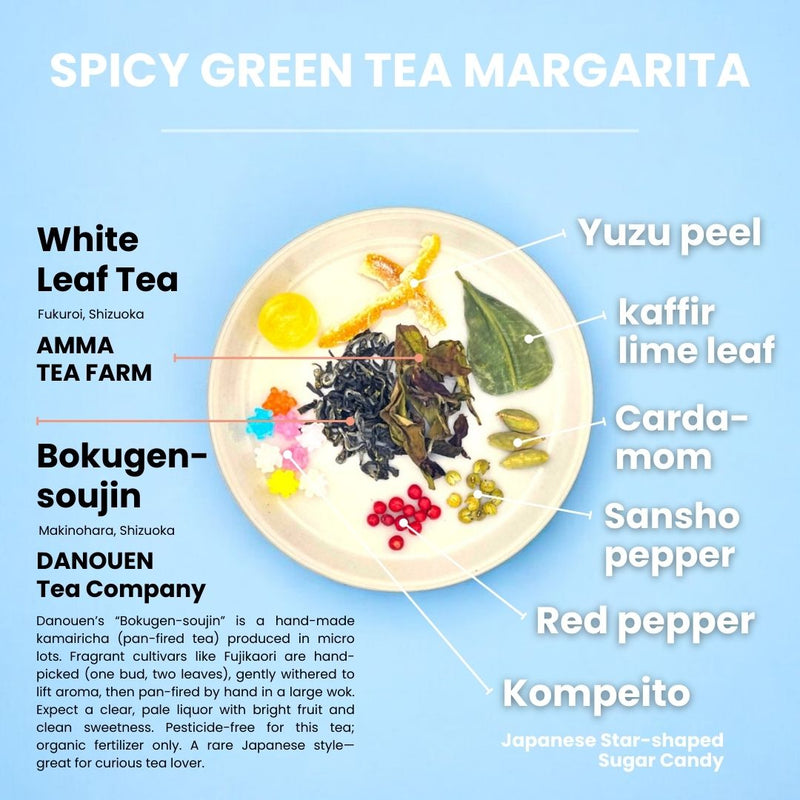 “KANPAI” DIY Tea Cocktail Kit - Infuse Spirits with Japanese Tea - Shizuoka City