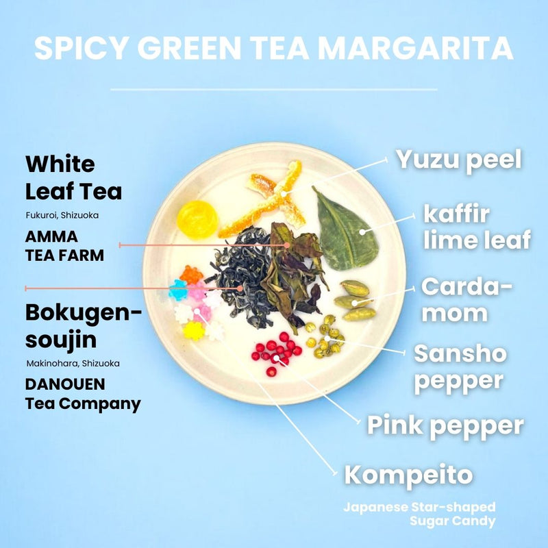 “KANPAI” DIY Tea Cocktail Kit - Infuse Spirits with Japanese Tea - Shizuoka City