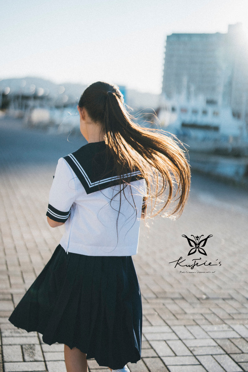 Authentic Japanese Sailor School Uniform Top 250 (Short Sleeve) - Shizuoka City