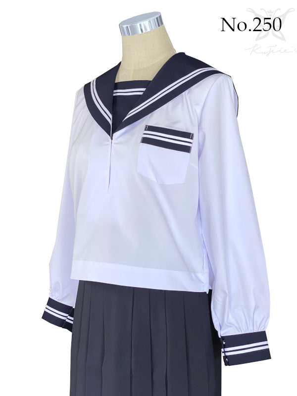Authentic Japanese Sailor School Uniform Top 250 (Long Sleeve) - Shizuoka City