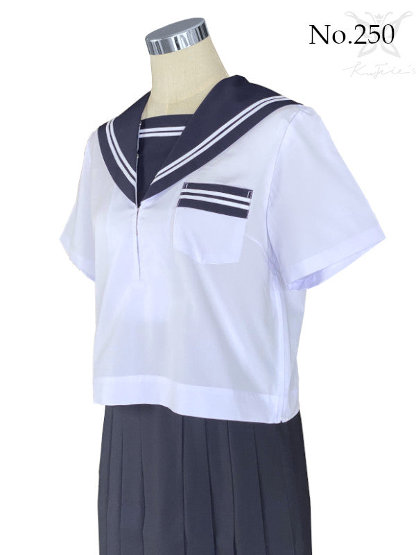 Authentic Japanese Sailor School Uniform Top 250 (Short Sleeve) - Shizuoka City