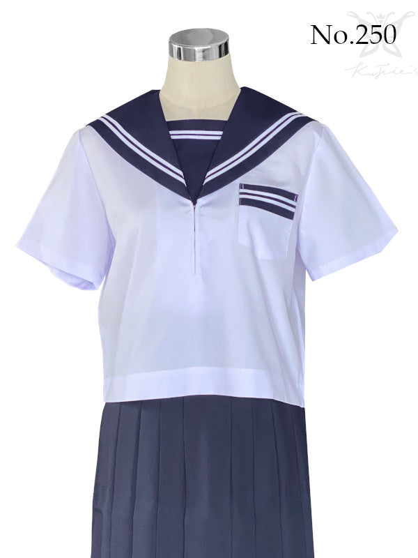 Authentic Japanese Sailor School Uniform Top 250 (Short Sleeve) - Shizuoka City
