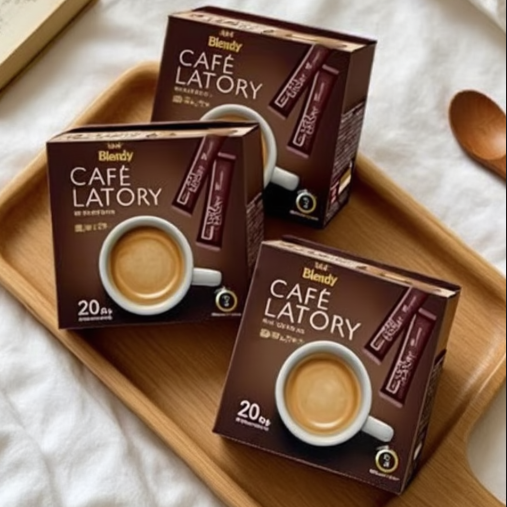 AGF Blendy Cafe Latte Sticks Thick Bitter Cafe Latte 20 Bottles Stick Coffee x 3 bags Made in JAPAN - Tokyo Sakura Mall