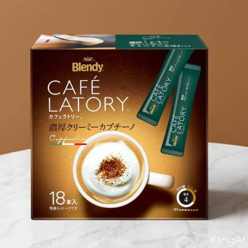 AGF Blendy Cafe Ratory Thick Creamy Cappuccino 18 Stick x 3 Boxes Stick Coffee  Made in JAPAN - Tokyo Sakura Mall