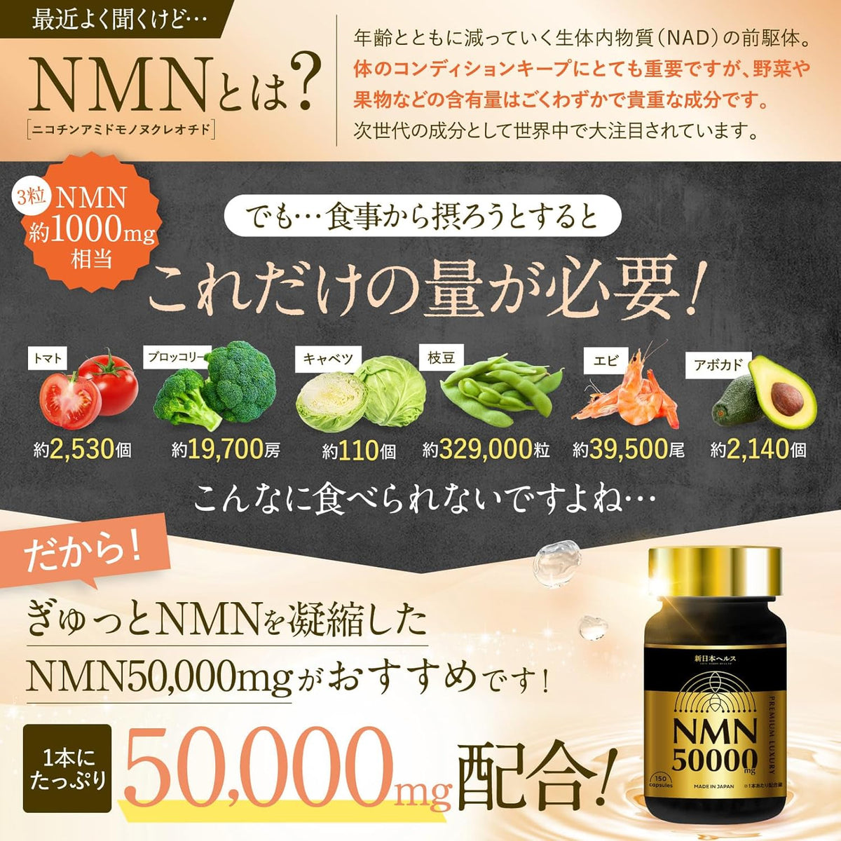 Shin Nihon Health – NMN Supplement 50,000mg Premium Japanese Supplemen