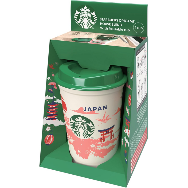 Starbucks Japan Exclusive Reusable Cup with House Blend Coffee