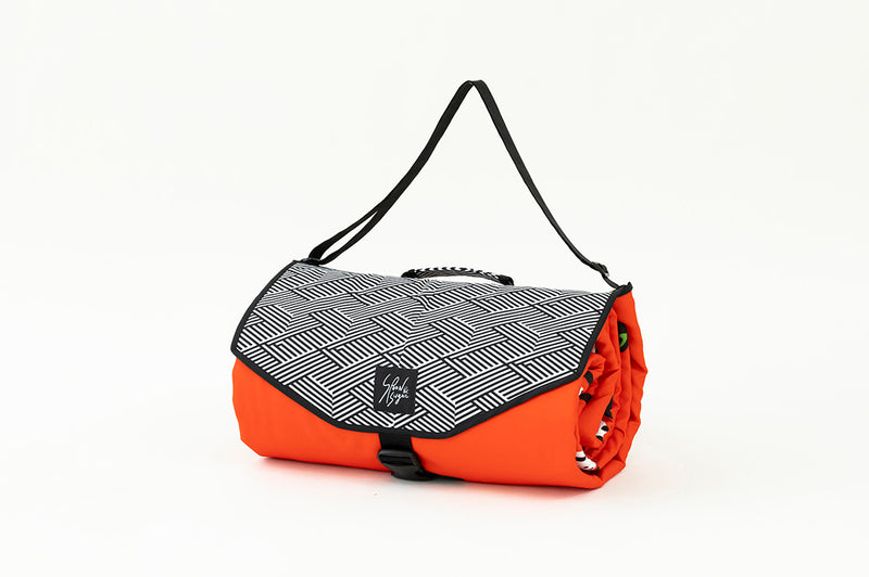 Mood Rug Strawberries “Fork and Strawberry” Sweet Picnic Mat - Spoon&Sugar