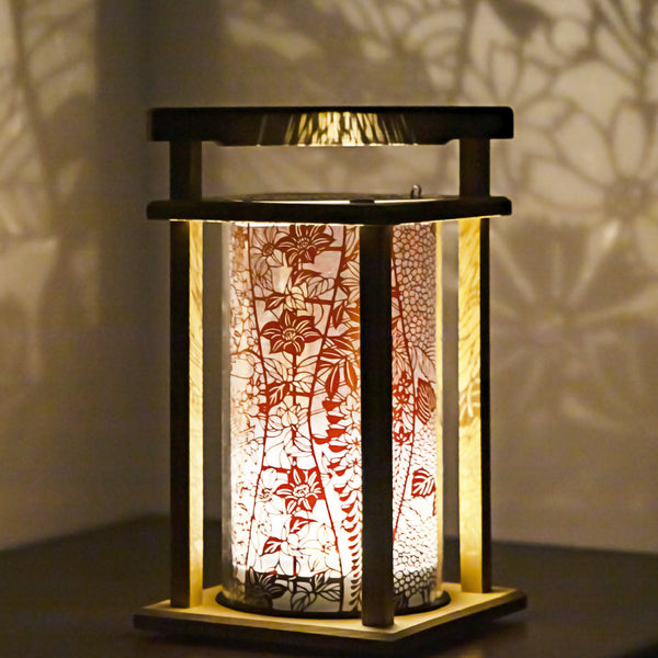 Japanese Traditional Pattern LED Lantern - Kaoru Andon - Kawasaki City Store