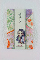 Pochibukuro (Small Decorative Envelope) with Gratitude Messages -Set of 3- (Murasaki Shikibu, Fujiwara no Michinaga, Abe no Seimei, Sei Shonagon, Akiko) Manga-Style Designs - Kurumira Shop