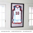 Basketball Uniform Display Case w/ UV Acrylic & Dual Hanger - Aluna-frame
