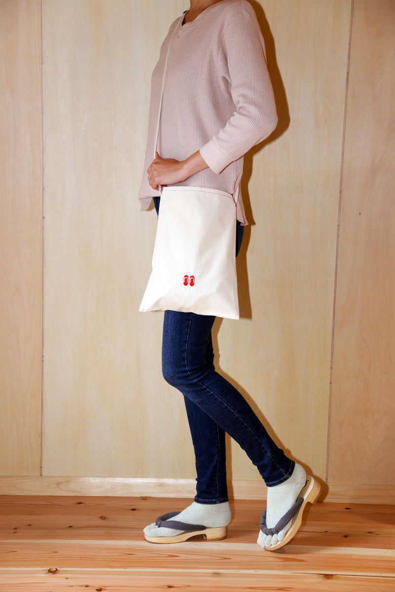 GETALS Original Cotton 2-Way Shoulder Bag Limited Edition Japan Made - Saganoya